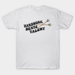 Talented Vibraphonist Playing Vibraphone Mallet Percussion Hardwork Beats Talent T-Shirt